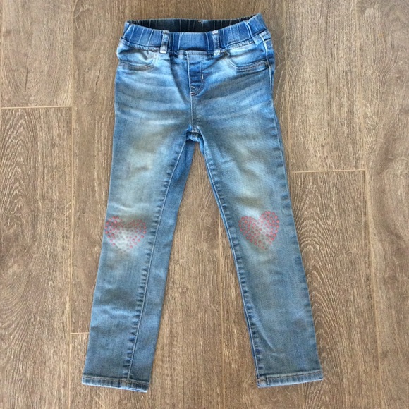 Gap distressed heart knee jeggings - Picture 1 of 4